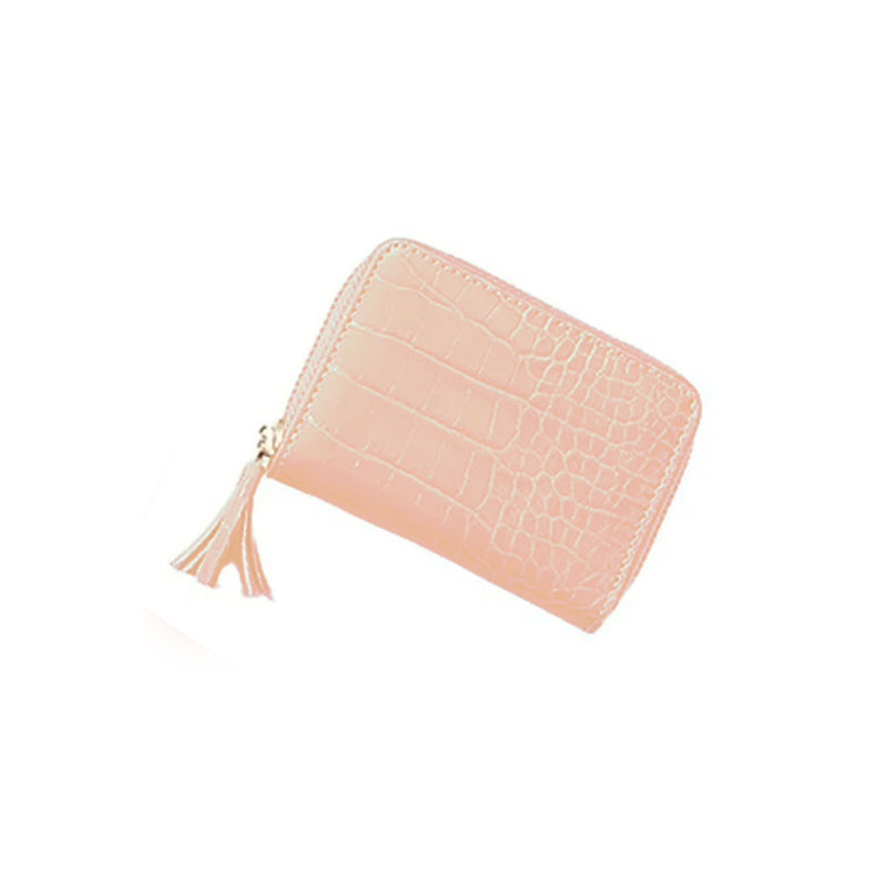 Tarjetero Monedero Terrano Acordeon Croco