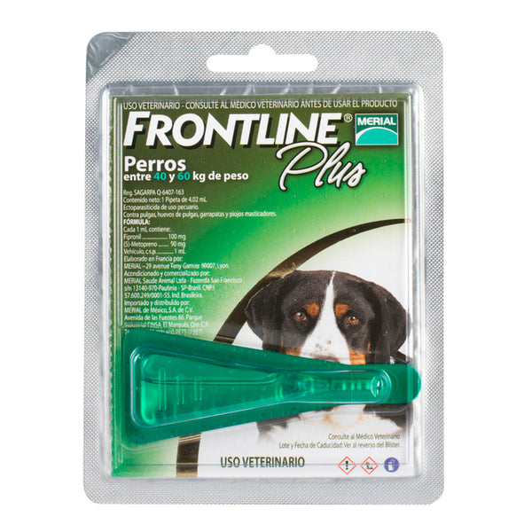 Pipeta Frontline Plus para Perros 40 a 60 KG