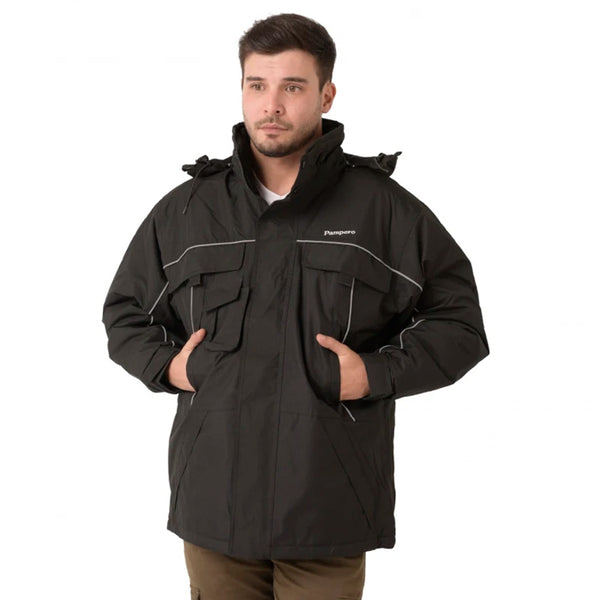 Campera Térmica Aconcagua Negro Pampero Hombre