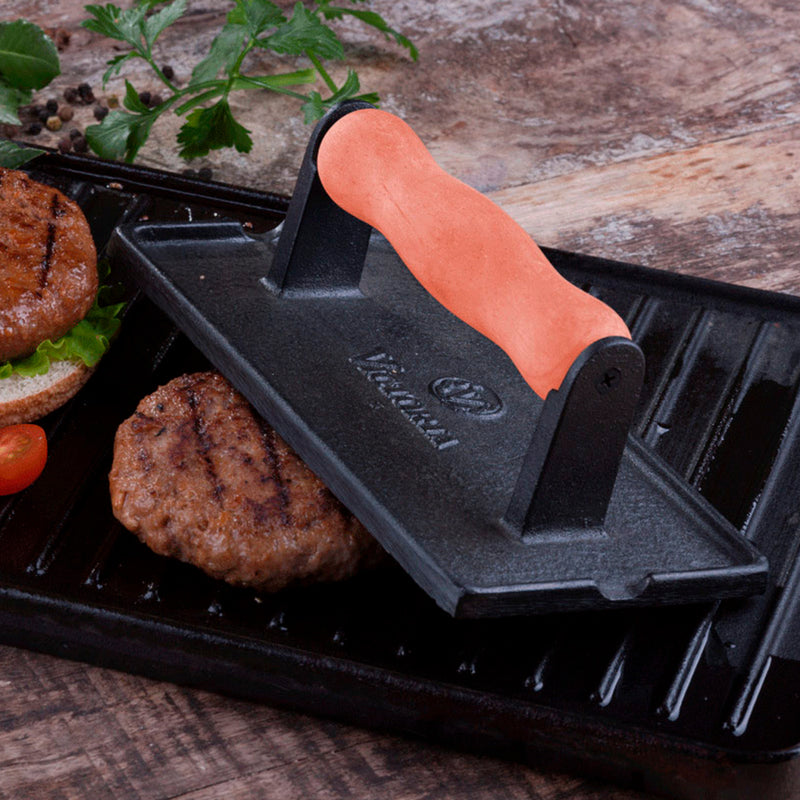 Prensa para Carne Hierro Fundido Esmaltado 11x21cm Victoria