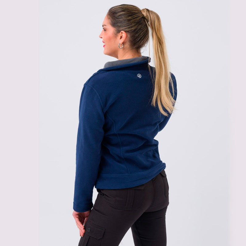 Campera Polar Pampero Dama Color Azul