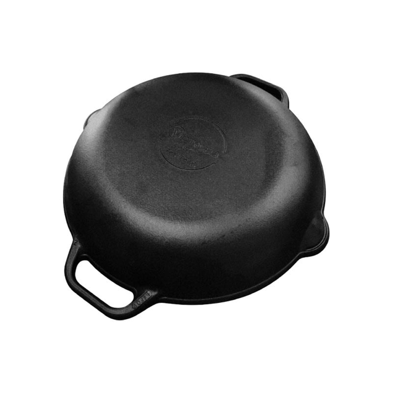 Sartén Paellera de Hierro Fundido Curado 33 cm Victoria