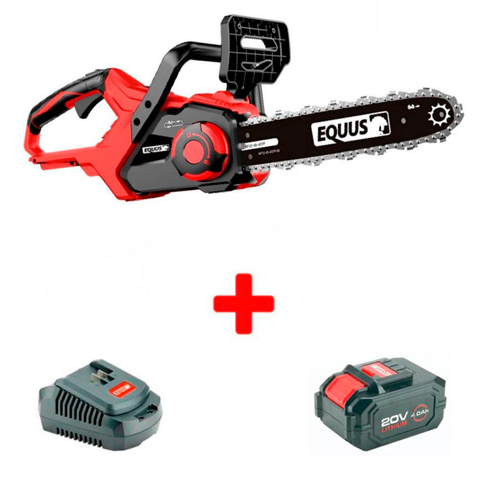 Motosierra Equus Inalambrica 20V + Bateria + Cargador