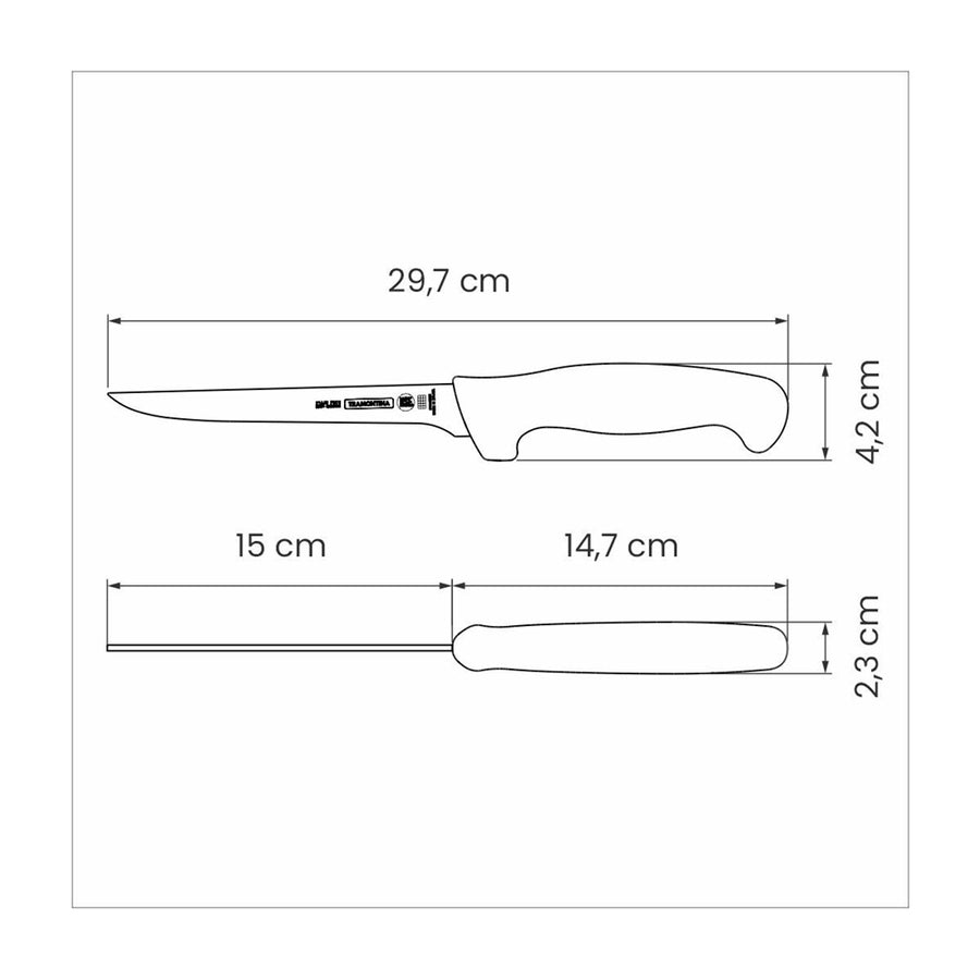 Cuchillo Tramontina para Carne/Deshuesar 6" 24603/086