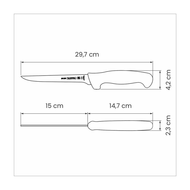 Cuchillo Tramontina para Carne/Deshuesar 6" 24603/086