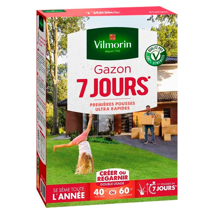 Semilla Cesped Premium Ultra Rapido Vilmorin x 1 Kg