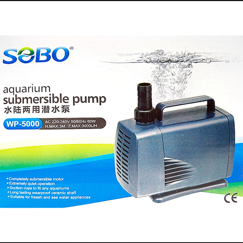 Bomba de Agua para Pecera SOBO WP-5000 Sumergible 3000 Lt./H