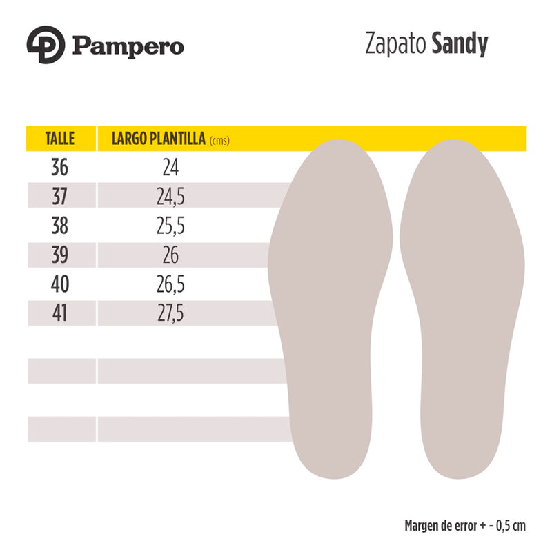 Zapato Pampero Sandy Taupé/Rosa