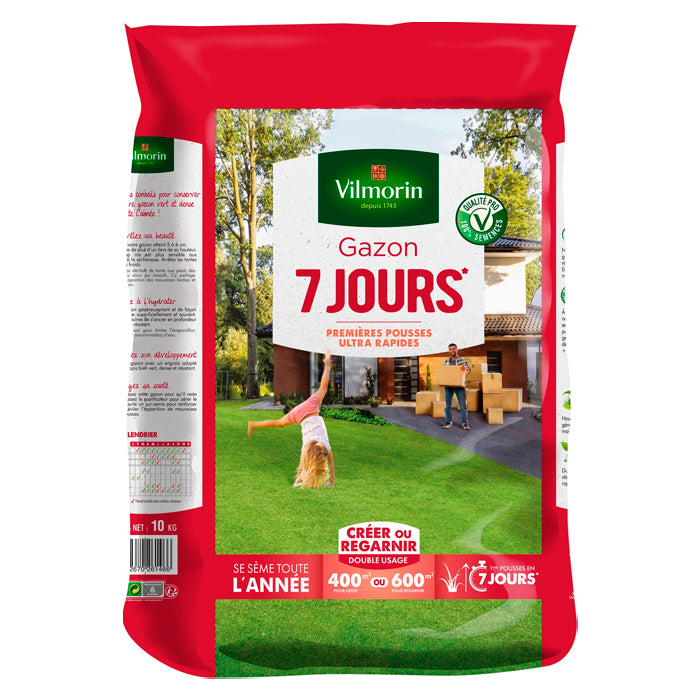 Semilla Cesped Premium Ultra Rapido Vilmorin 10 Kg