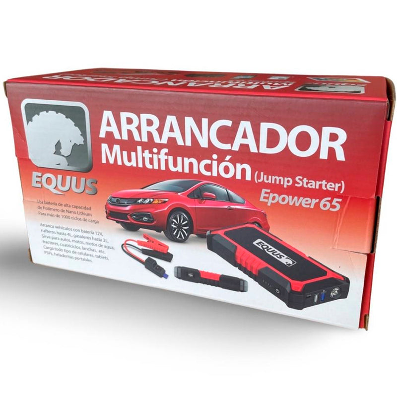 Arrancador de Auto y Cargador Equus
