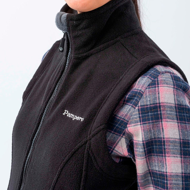 Chaleco Polar Pampero Dama Color Negro