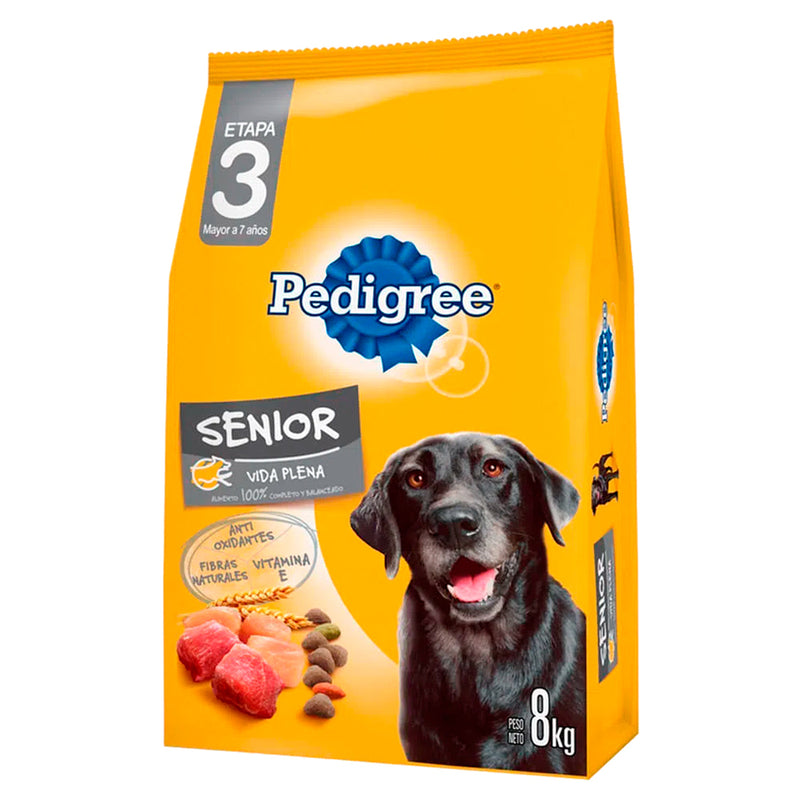 Alimento Pedigree 8 Kg Senior + 7 Años