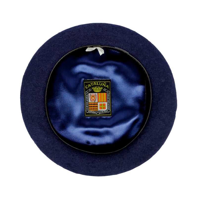 Boina Cataluña en Paño Color Azul