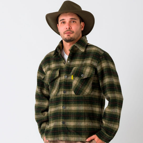 Camisa Leñadora Tartán Pampero Verde/Beige/Marrón