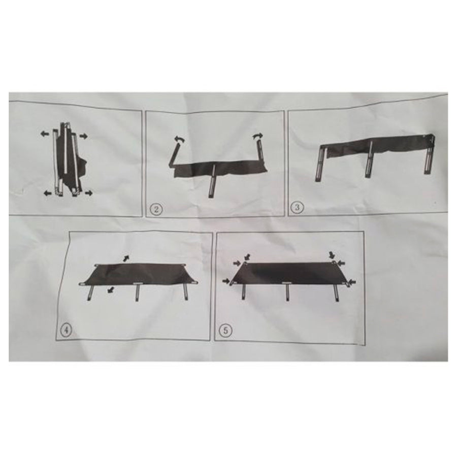 Catre de Aluminio Arye 467 191 x 64 x 42 cm