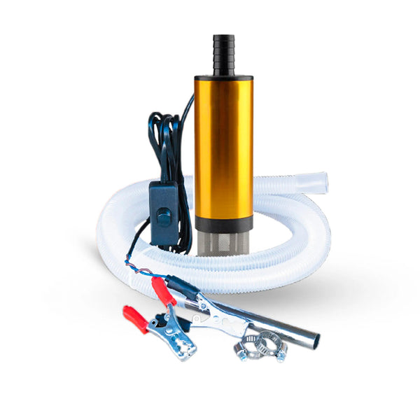 Bomba Sumergible 12v Aluminio C/Filtro P/Agua-Gasoil