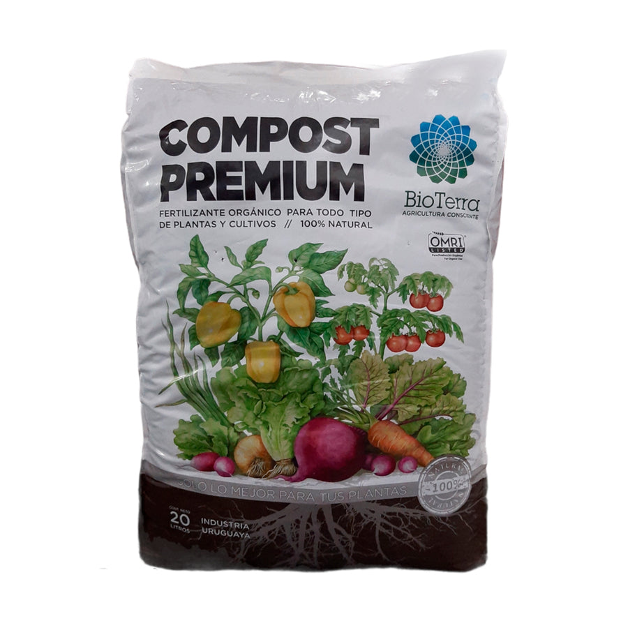 Compost Premium Fertilizante 20 L BioTerra