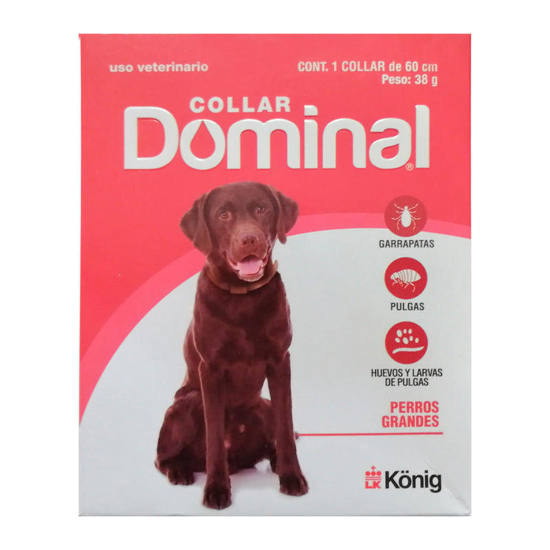 Collar Dominal Pulgas y Garrapatas Perro Grande 60 cm
