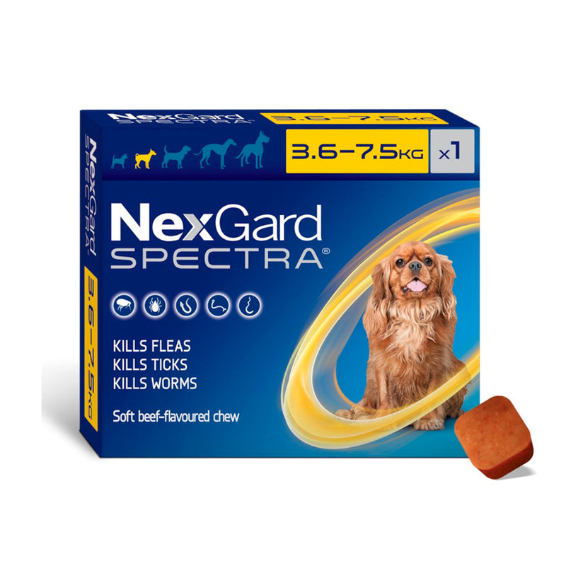 Pastilla NexGard Spectra 3,6 a 7,5 KG S