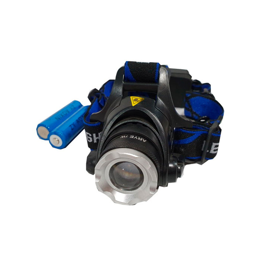 Linterna Minera Zoom 7w 2 Bat. Recargable Arye