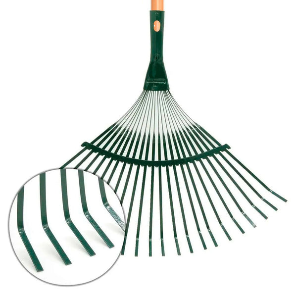 Escobilla Metálica Beltrame Fija con Cabo (Naranja-Verde)