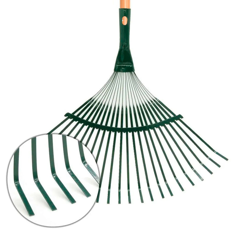 Escobilla Metálica Beltrame Fija con Cabo (Naranja-Verde)