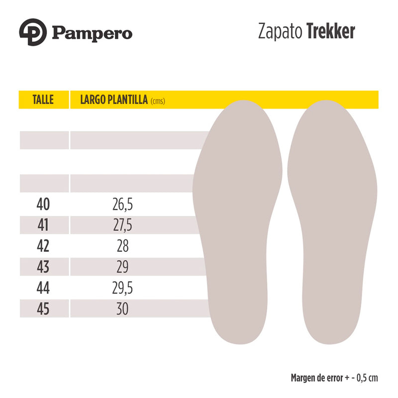 Zapato Pampero Trekker Beige/Rojo