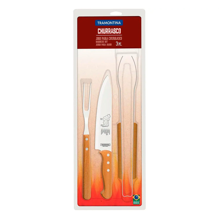 Juego para Asado Tramontina Churrasco 3 Piezas 22399/075