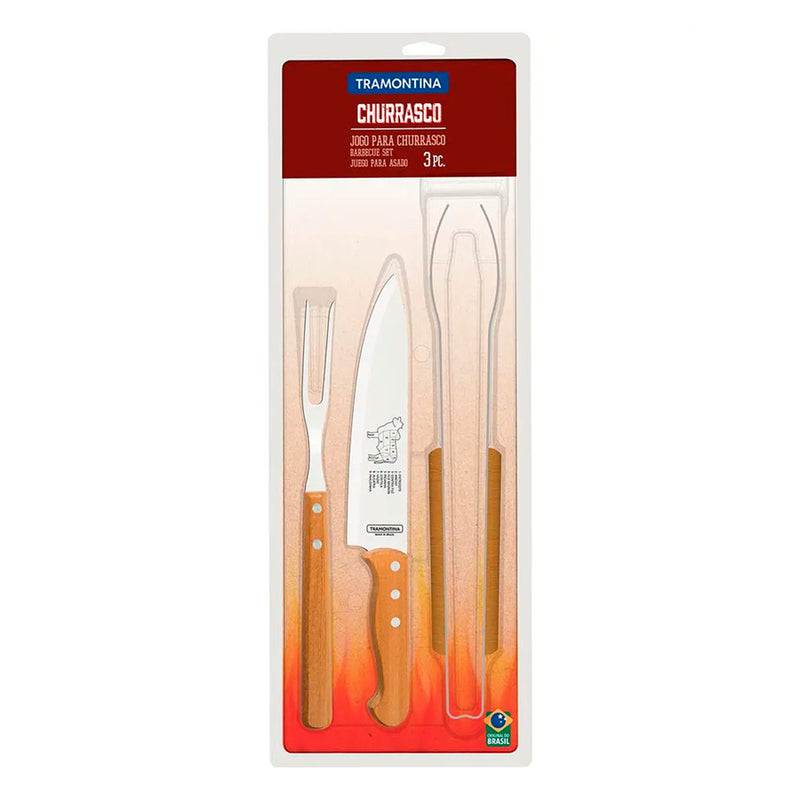 Juego para Asado Tramontina Churrasco 3 Piezas 22399/075