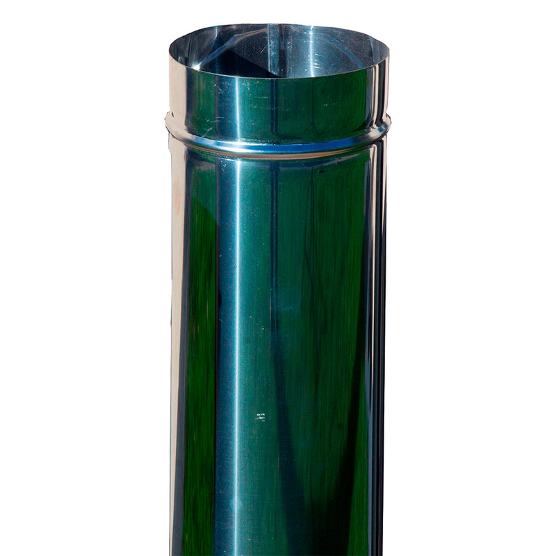 Caño 5''' Acero Inox para Calefactor LM
