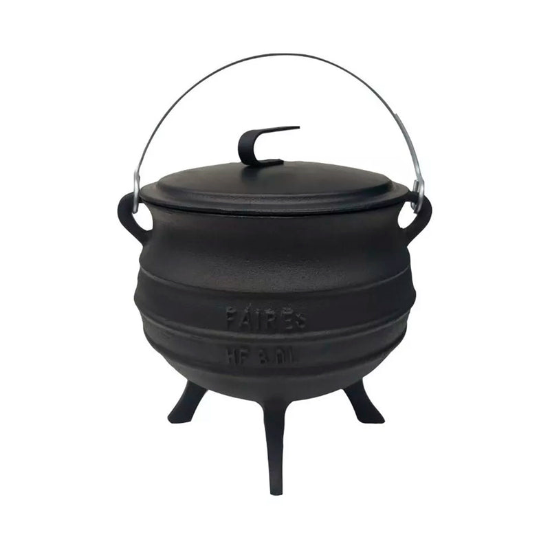 Olla de Hierro Fundido con 4 Patas y Tapa 8 Litros Faires