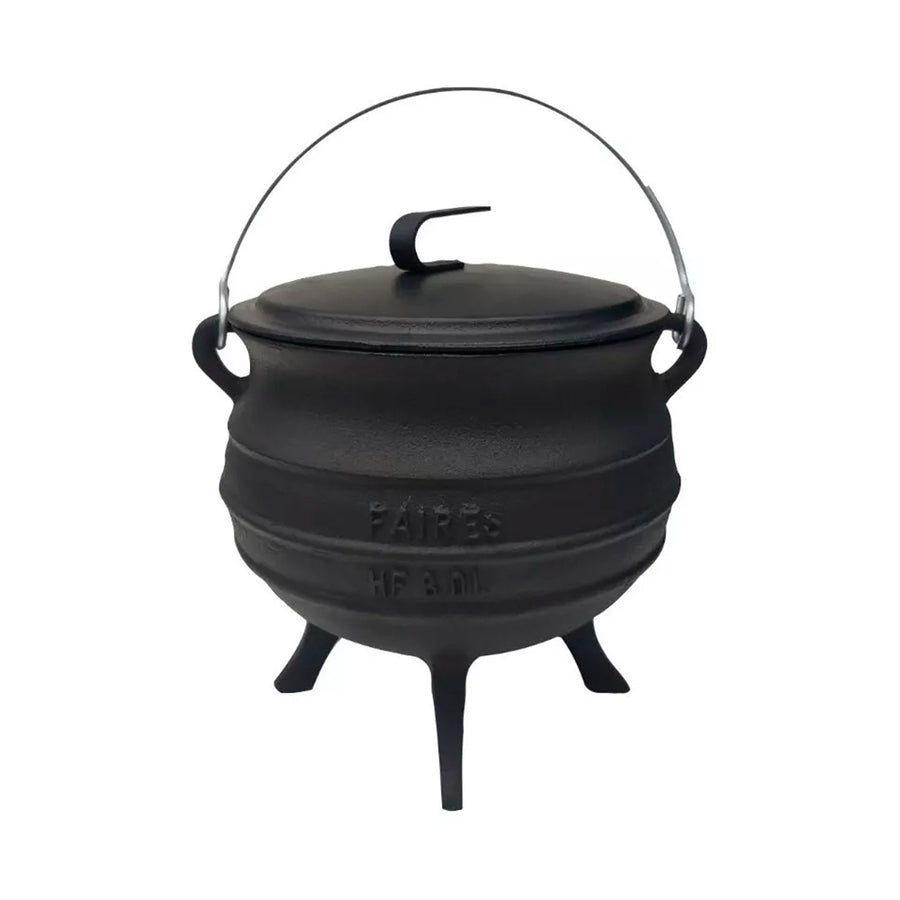 Olla de Hierro Fundido con 4 Patas y Tapa 8 Litros Faires