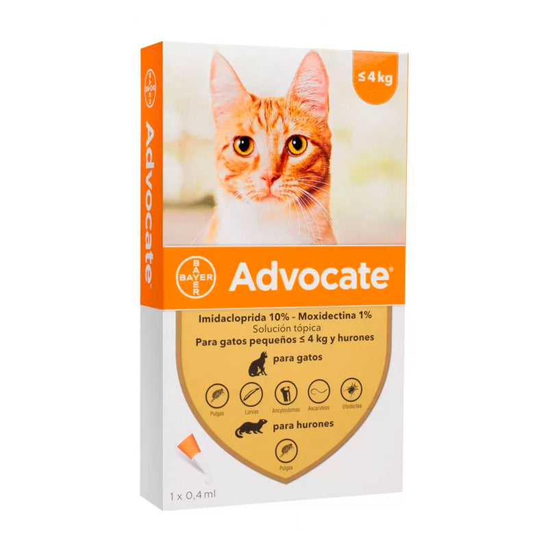Pipeta Advocate para Gatos hasta 4 KG