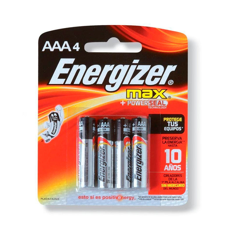 Pilas Energizer Alcalina AAA X 4