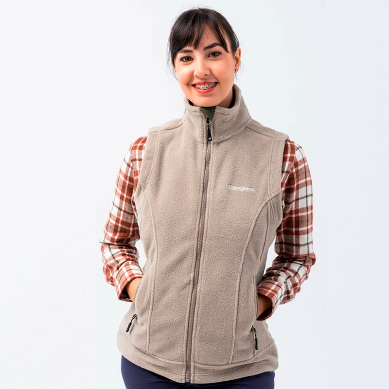 Chaleco Polar Pampero Dama Color Beige