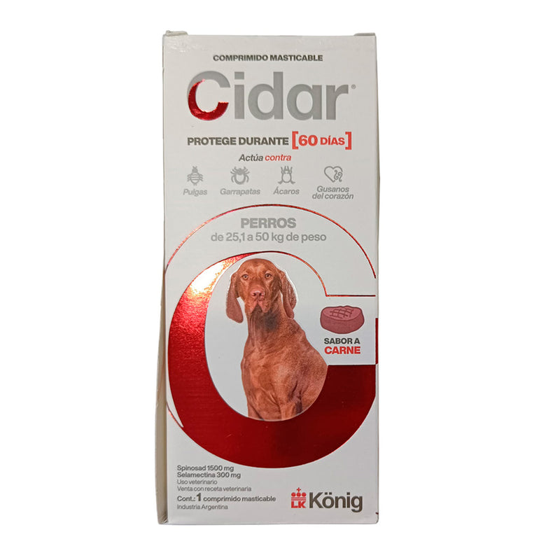 Pastilla para Pulgas Masticable Cidar para Perros