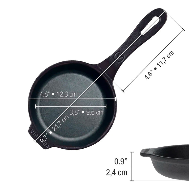 Sartén de Hierro Curado 12cm Victoria