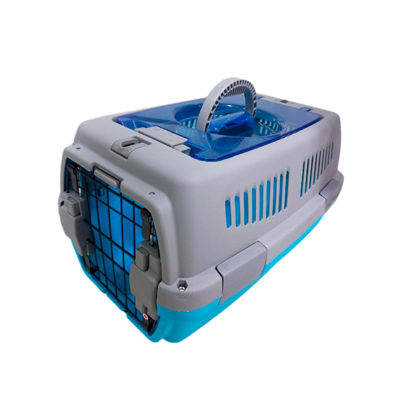 Transportadora con Puerta de Metal y Abertura Superior