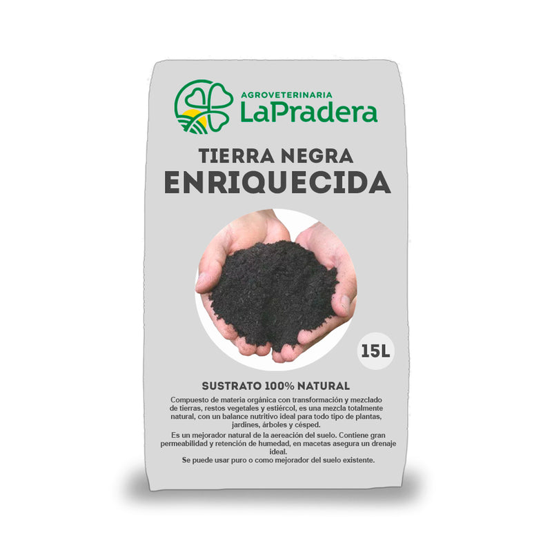 Tierra Negra Enriquecida 15 L (Bolsa Blanca)