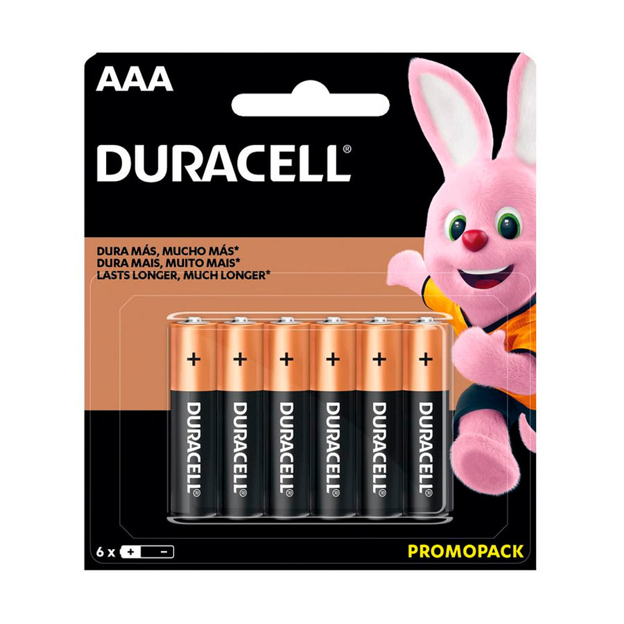 Pilas Duracel AAA x 6 Unidades