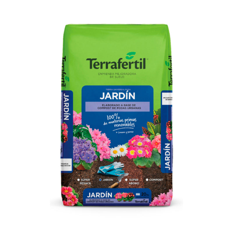 Sustrato Tierra Universal para Jardín Terrafertil 20 L