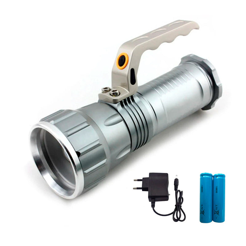 Linterna Recargable con Mango, Zoom