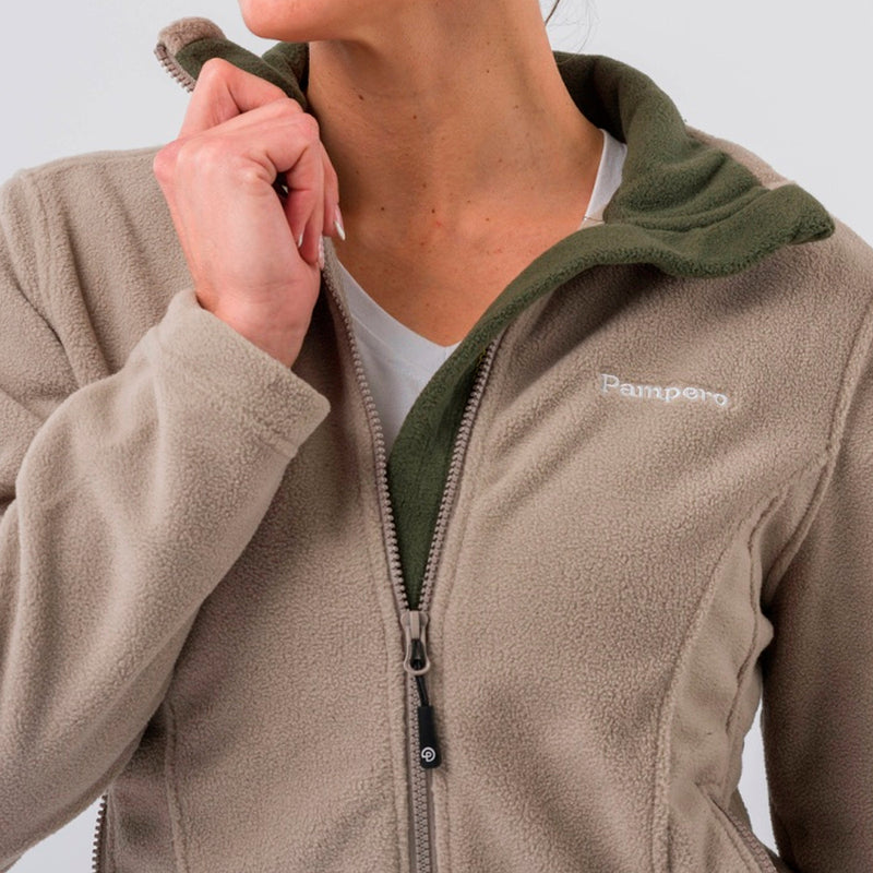 Campera Polar Pampero Dama Color Beige