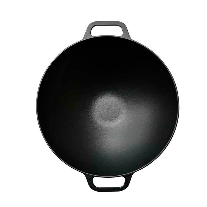 Wok Hierro Curado 35.5cm C/Asas Victoria