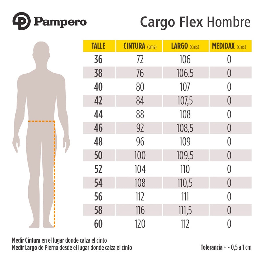 Pantalón Pampero Cargo Flex Grafito