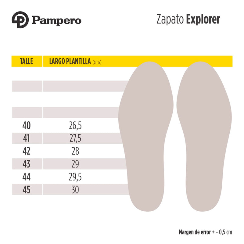 Zapato Pampero Explorer Azul/Piedra
