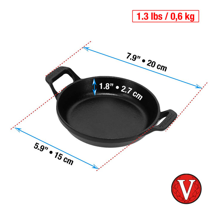 Cazuela Hierro Esmaltado 16cm C/Asas Victoria