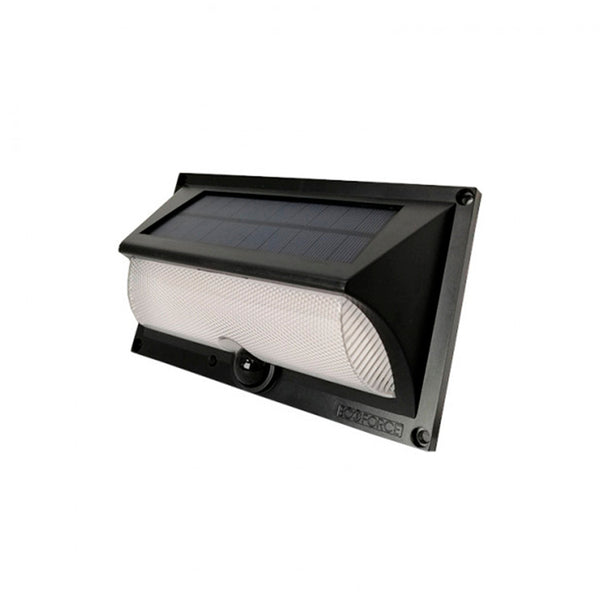 Aplique Led Solar Con Sensor Negro 3000K
