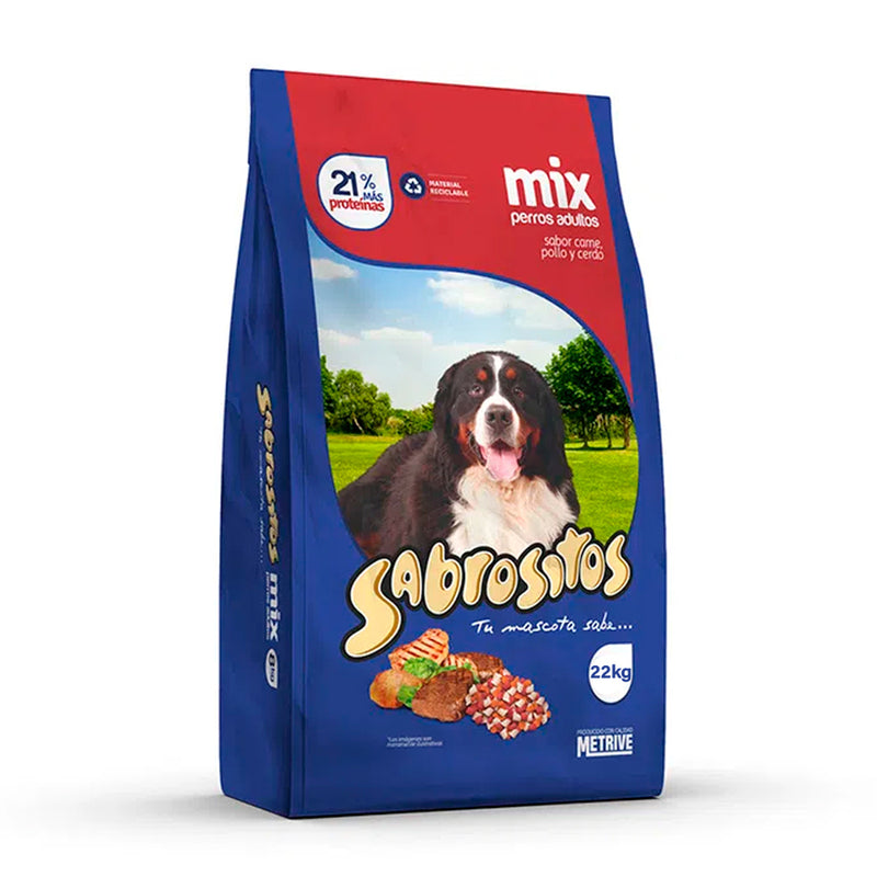 Alimento Sabrositos para Perro Sabor Carne Bolsa 22 Kg