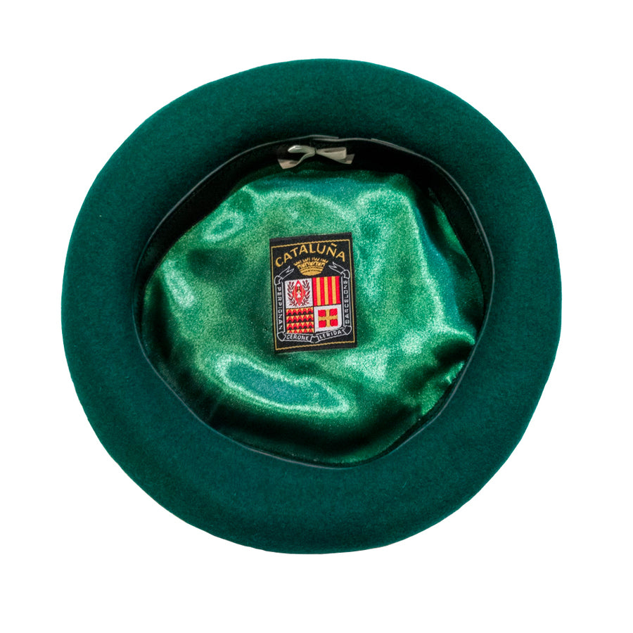 Boina Cataluña en Paño Color Verde